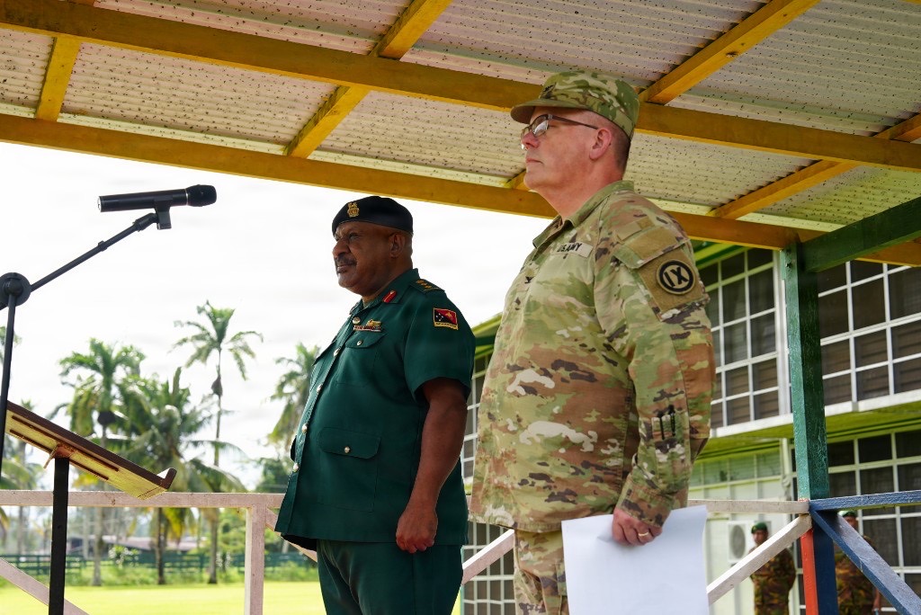 Senior leaders from the U.S. Army and the Papua New Guinea Defence Force gathered at Igam Barracks, July 7, 2026.